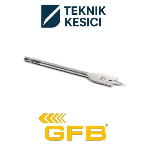 GFB Yaprak Matkap Ucu Hex Saplı - Teknik Kesici GFB Yaprak Matkap Ucu Hex Saplı
