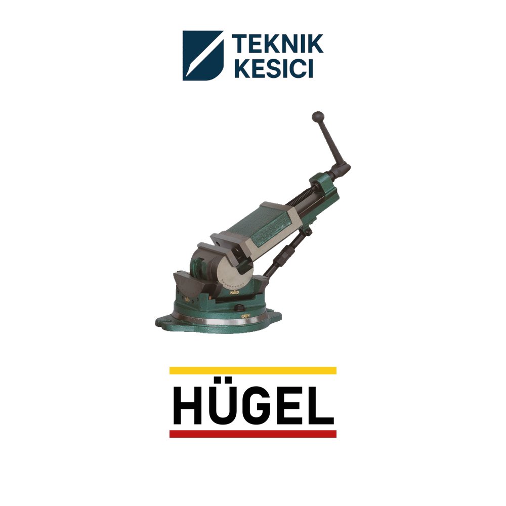 Hügel 125 mm ÜÇ Açılı Freze Mengenesi T370125 - Teknik Kesici Hügel 125 mm ÜÇ Açılı Freze Mengenesi T370125