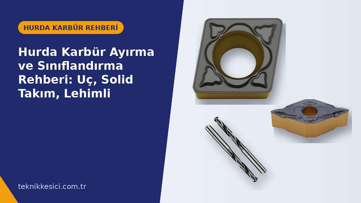 Hurda Karbür Ayırma ve Sınıflandırma Rehberi Uç Solid Takım Lehimli - Teknik Kesici Hurda Karbür Ayırma ve Sınıflandırma Rehberi: Uç, Solid Takım, Lehimli - Teknik Kesici hurda karbür rehberi