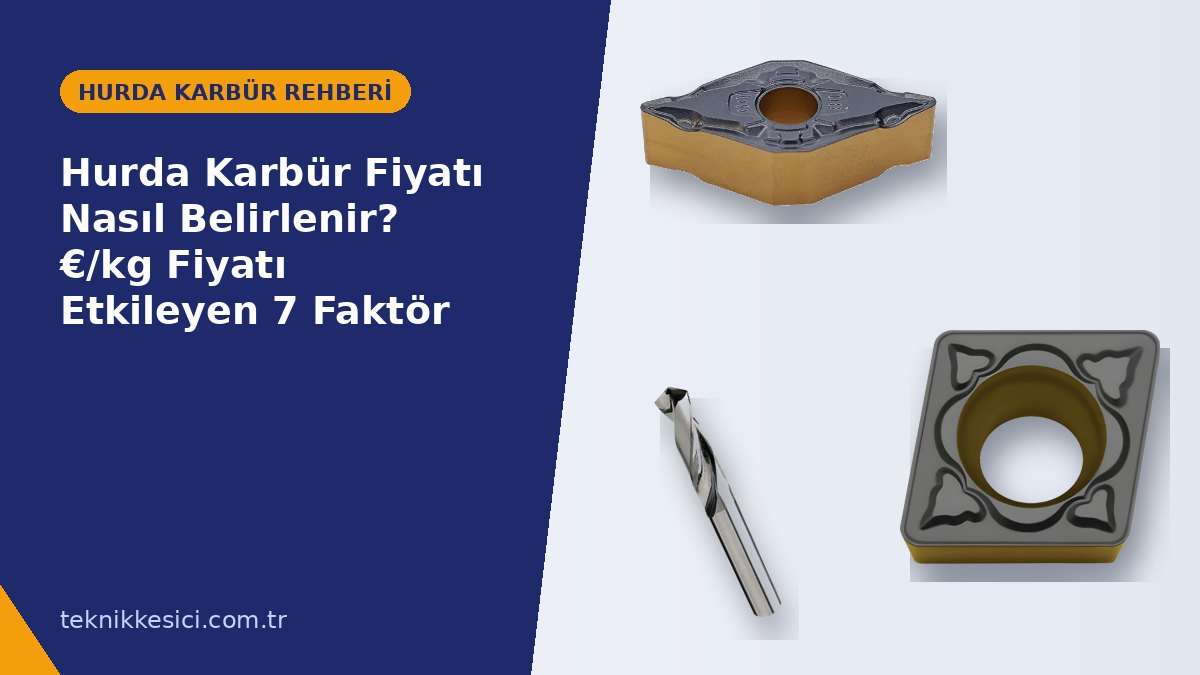 Hurda Karbür Fiyatı Nasıl Belirlenir? €/kg Fiyatı Etkileyen 7 Faktör - Teknik Kesici hurda karbür rehberi
