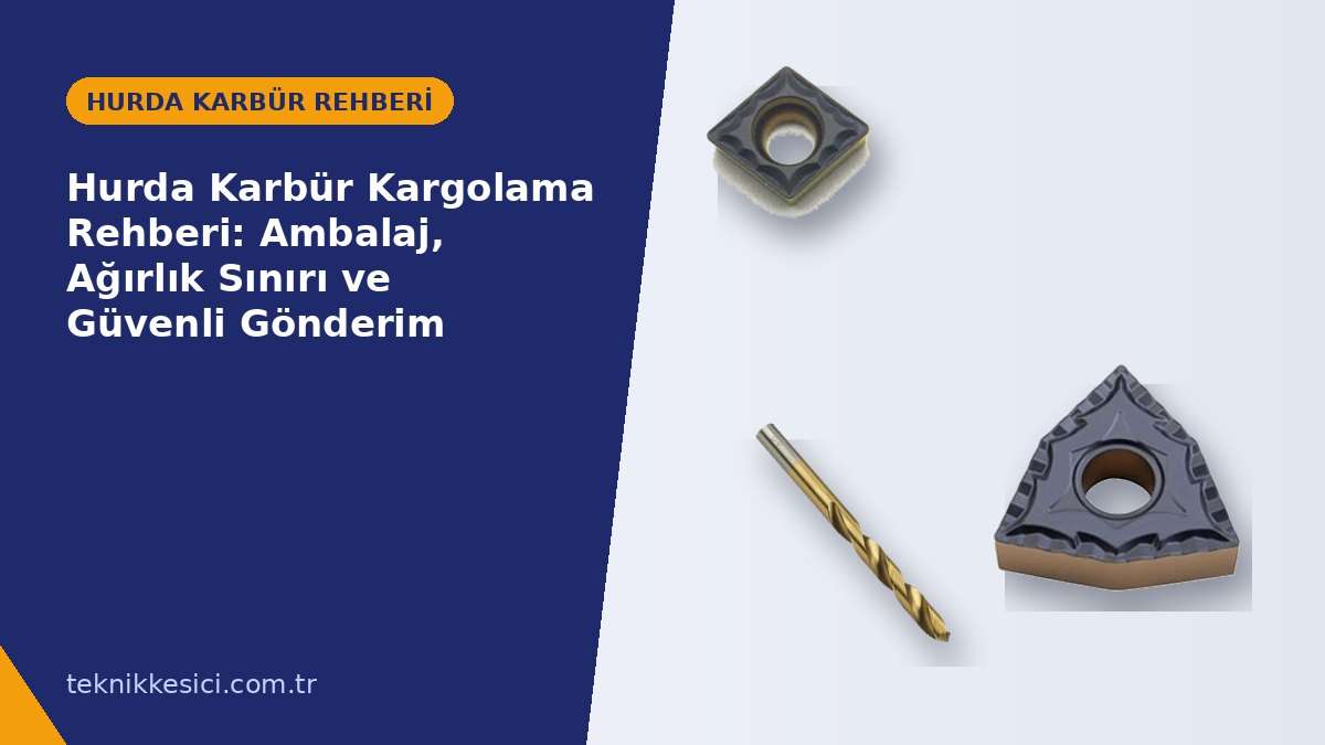 Hurda Karbür Kargolama Rehberi: Ambalaj, Ağırlık Sınırı ve Güvenli Gönderim - Teknik Kesici hurda karbür rehberi