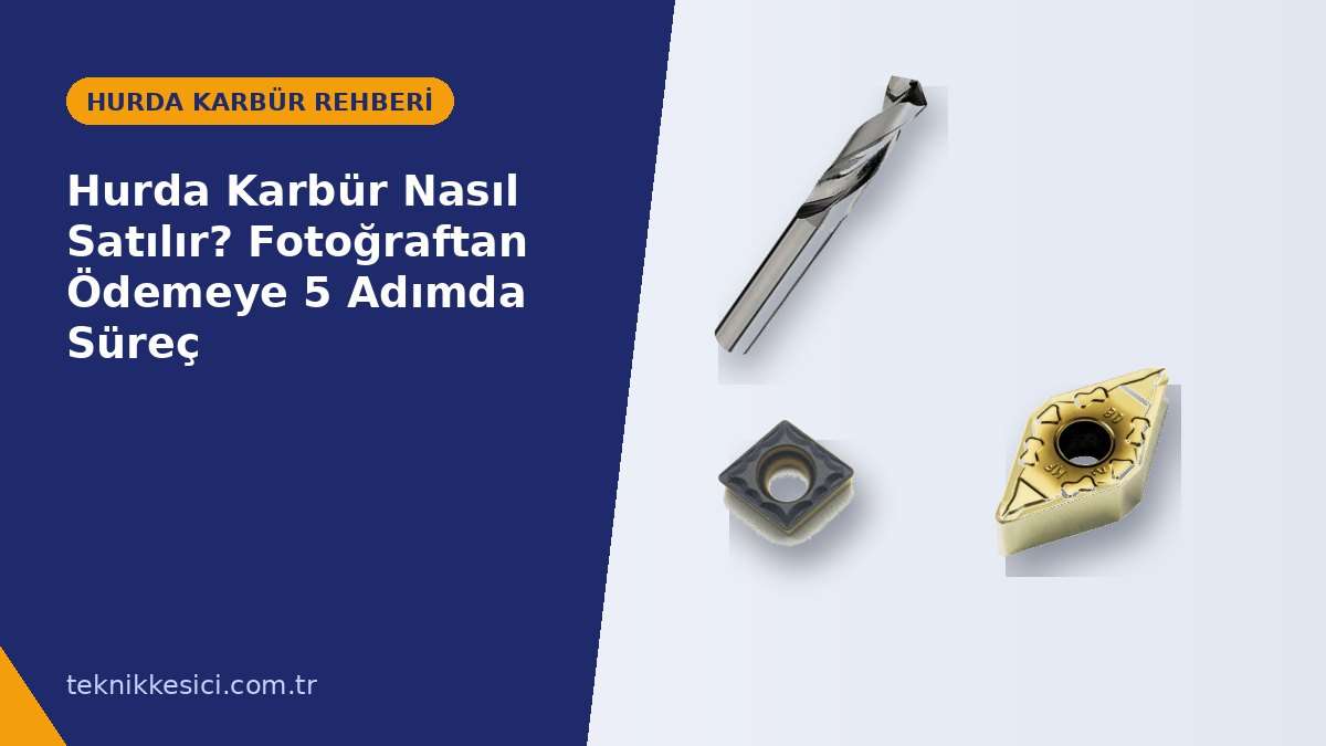 Hurda Karbür Nasıl Satılır? Fotoğraftan Ödemeye 5 Adımda Süreç - Teknik Kesici hurda karbür rehberi