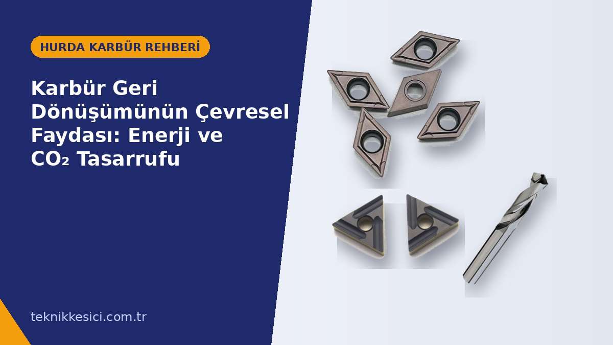 Karbür Geri Dönüşümünün Çevresel Faydası: Enerji ve CO₂ Tasarrufu - Teknik Kesici hurda karbür rehberi