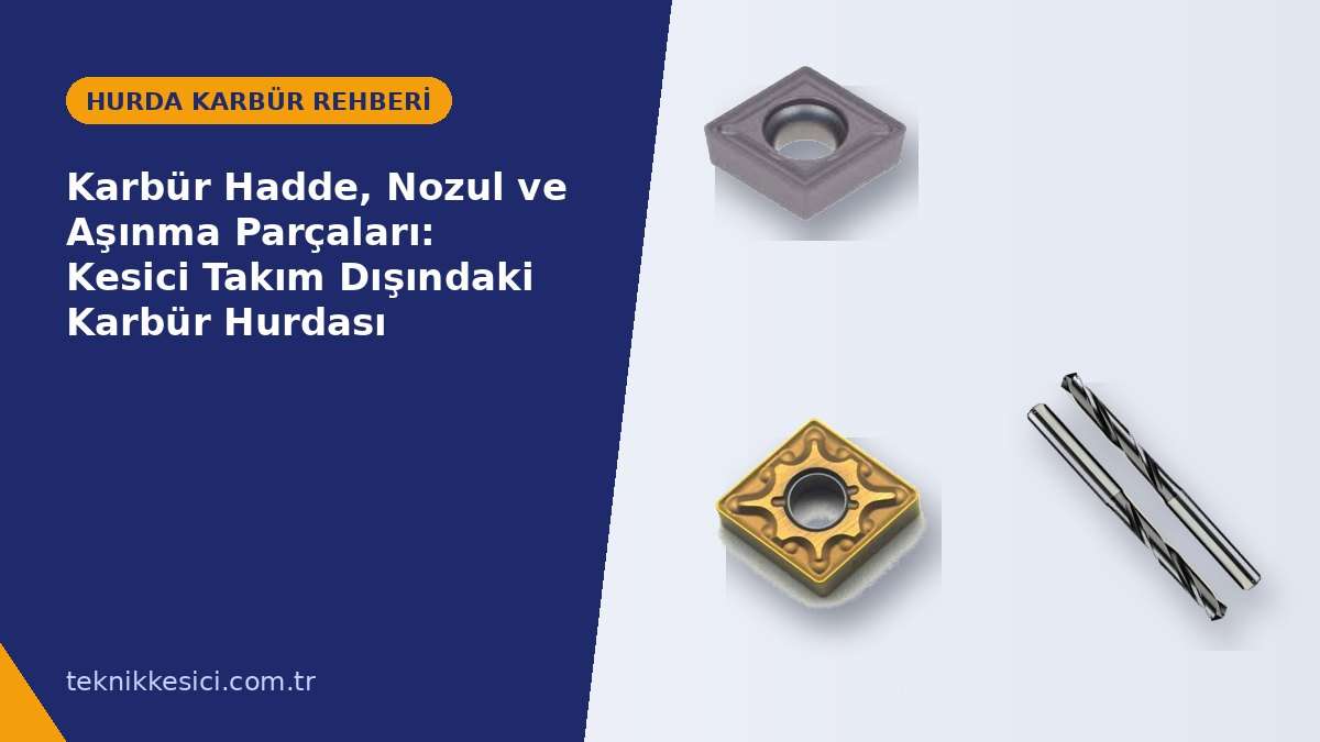 Karbür Hadde Nozul ve Aşınma Parçaları Kesici Takım Dışındaki Karbür Hurdası - Teknik Kesici Karbür Hadde, Nozul ve Aşınma Parçaları: Kesici Takım Dışındaki Karbür Hurdası - Teknik Kesici hurda karbür rehberi