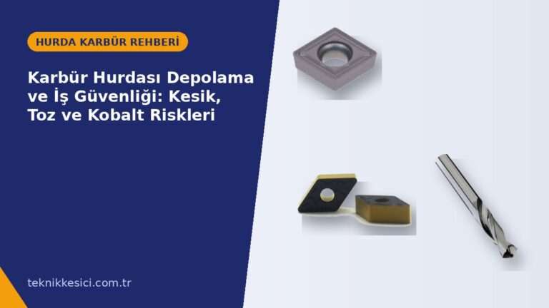 Karbür Hurdası Depolama ve İş Güvenliği: Kesik, Toz ve Kobalt Riskleri - Teknik Kesici hurda karbür rehberi