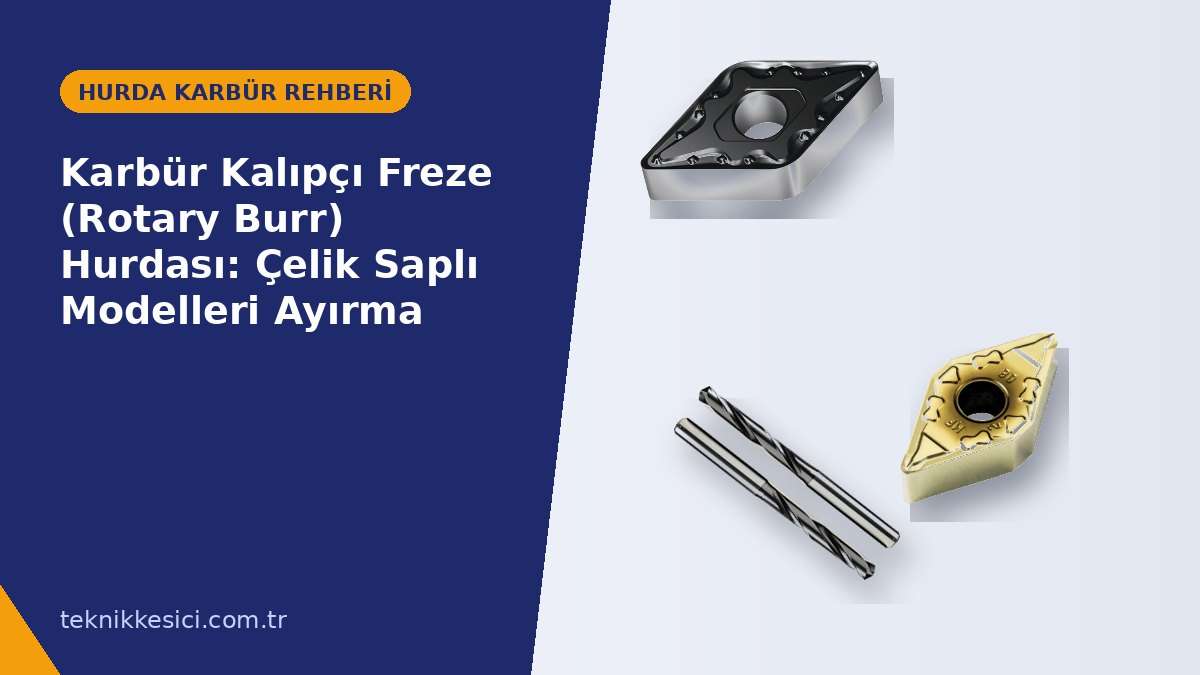 Karbür Kalıpçı Freze Rotary Burr Hurdası Çelik Saplı Modelleri Ayırma - Teknik Kesici Karbür Kalıpçı Freze (Rotary Burr) Hurdası: Çelik Saplı Modelleri Ayırma - Teknik Kesici hurda karbür rehberi