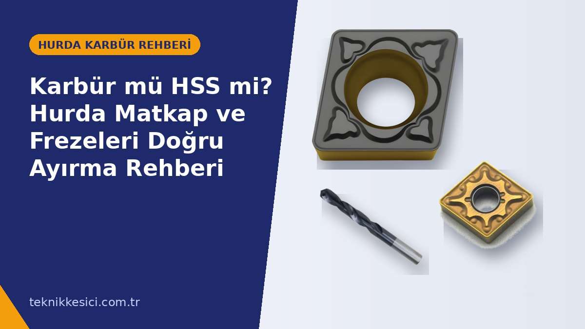 Karbür mü HSS mi? Hurda Matkap ve Frezeleri Doğru Ayırma Rehberi - Teknik Kesici hurda karbür rehberi
