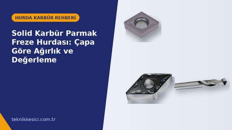 Solid Karbür Parmak Freze Hurdası: Çapa Göre Ağırlık ve Değerleme - Teknik Kesici hurda karbür rehberi