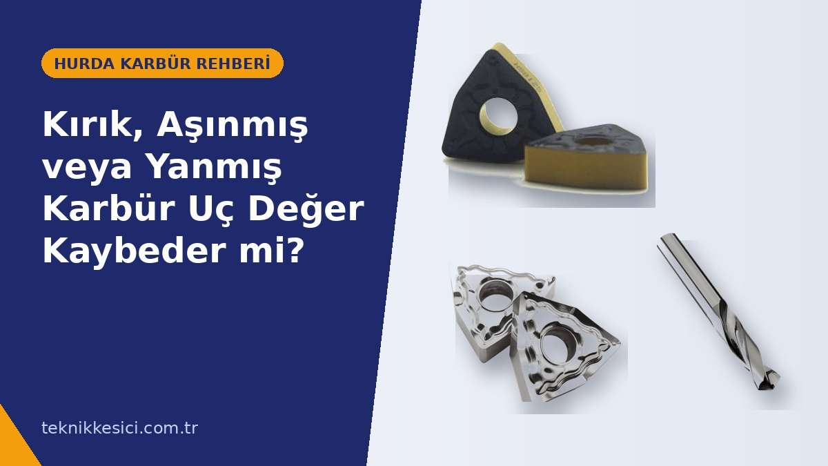 Kırık Aşınmış veya Yanmış Karbür Uç Değer Kaybeder mi - Teknik Kesici Kırık, Aşınmış veya Yanmış Karbür Uç Değer Kaybeder mi? - Teknik Kesici hurda karbür rehberi
