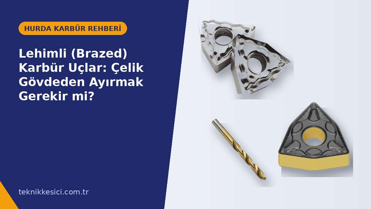 Lehimli (Brazed) Karbür Uçlar: Çelik Gövdeden Ayırmak Gerekir mi? - Teknik Kesici hurda karbür rehberi