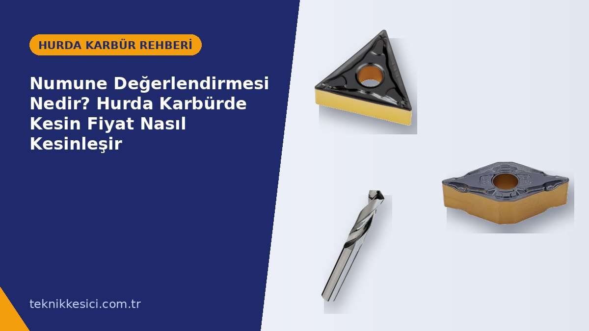 Numune Değerlendirmesi Nedir? Hurda Karbürde Kesin Fiyat Nasıl Kesinleşir - Teknik Kesici hurda karbür rehberi