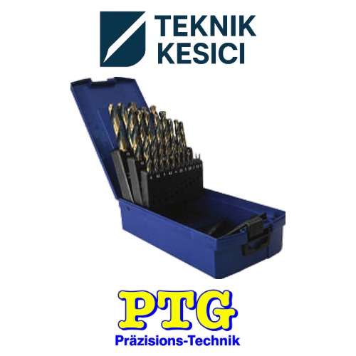 PTG Gold Black HSS Matkap Ucu Seti DIN 338 - Teknik Kesici PTG Gold & Black HSS Matkap Ucu Seti DIN 338 - PTG