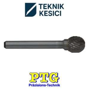 PTG Karbür Kalıpçı Freze Form D (Küre) DIN 8033 - PTG