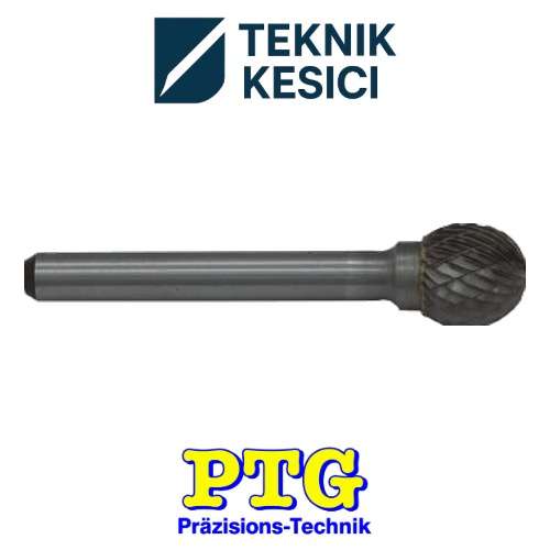 PTG Karbür Kalıpçı Freze Form D Küre DIN 8033 - Teknik Kesici PTG Karbür Kalıpçı Freze Form D (Küre) DIN 8033 - PTG
