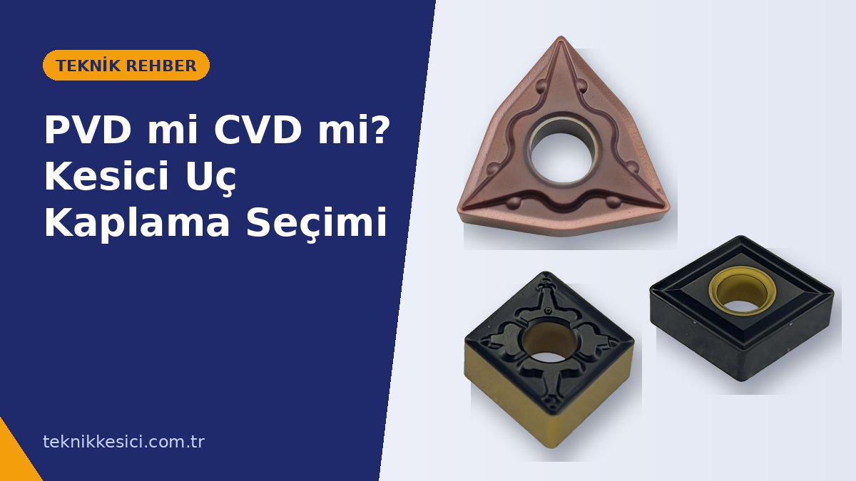 PVD ve CVD Kaplama Farkı Kesici Uçta Doğru Kaplamayı Seçme Rehberi - Teknik Kesici PVD ve CVD Kaplama Farkı: Kesici Uçta Doğru Kaplamayı Seçme Rehberi - Teknik Kesici teknik rehber