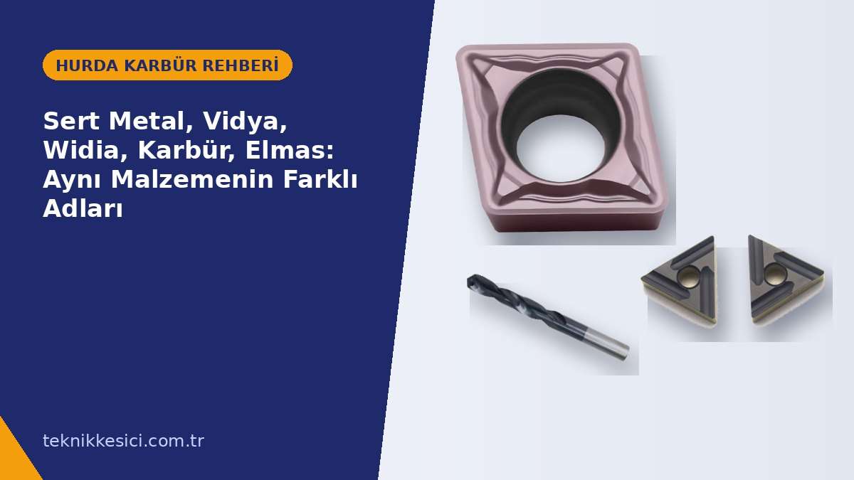 Sert Metal Vidya Widia Karbür Elmas Aynı Malzemenin Farklı Adları - Teknik Kesici Sert Metal, Vidya, Widia, Karbür, Elmas: Aynı Malzemenin Farklı Adları - Teknik Kesici hurda karbür rehberi