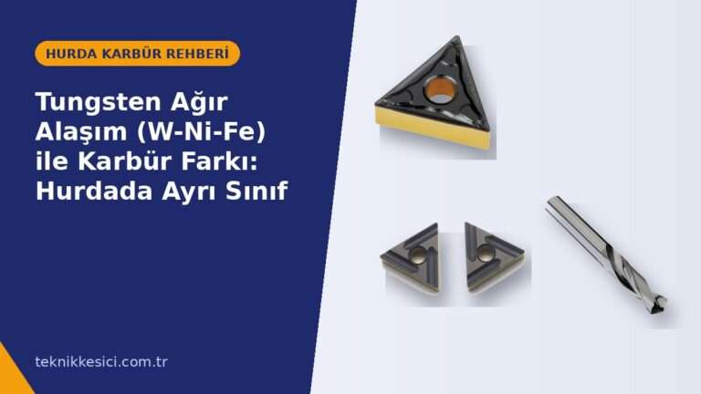 Tungsten Ağır Alaşım (W-Ni-Fe) ile Karbür Farkı: Hurdada Ayrı Sınıf - Teknik Kesici hurda karbür rehberi