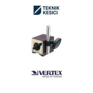 Vertex VMB-12 12 mm Delıklı Tas Düzeltme Manyetik Taban
