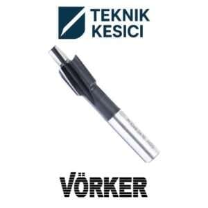 Vörker HSS-Co Sabit Pilotlu Havşa Freze DIN 335 - Vörker