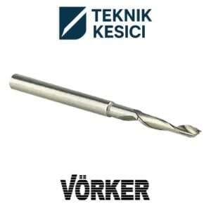 Vörker HSS Tek Ağız Alüminyum Freze - Vörker
