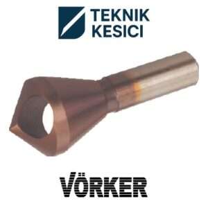 Vörker HSS-TiCN Delikli Havşa Freze DIN 335 - Vörker