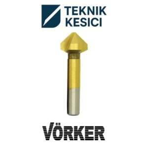 Vörker HSS TiN Kaplı Havşa Freze 90° DIN 335 C - Vörker