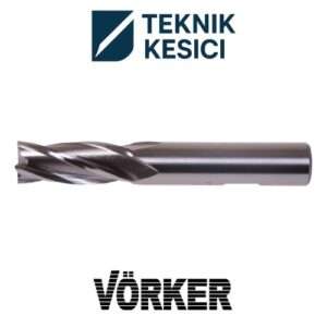 Vörker HSS Uzun Parmak Freze DIN 844-BN - Vörker