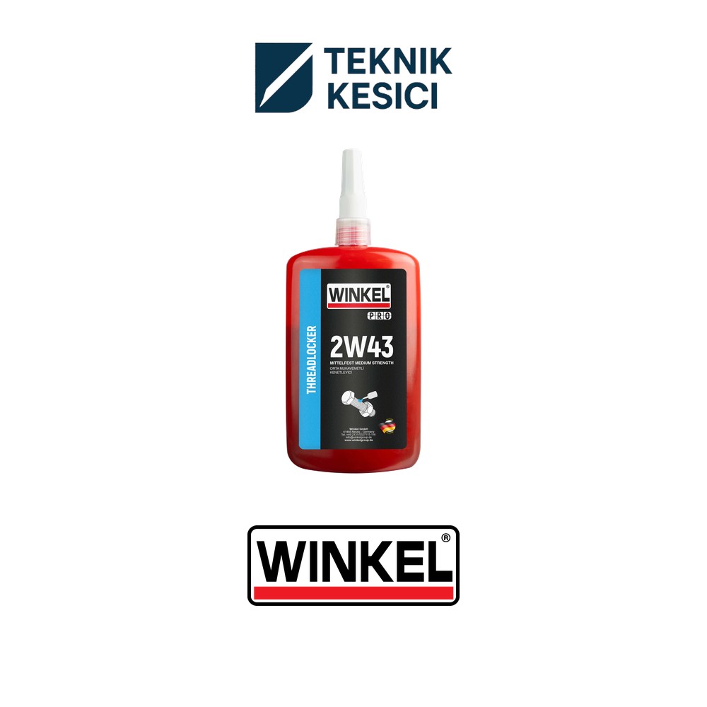 Winkel PRO 2W43 Orta Mukavemetli Cıvata Sabitleyici 250 ml - Teknik Kesici Winkel PRO 2W43 Orta Mukavemetli Cıvata Sabitleyici 250 ml – Winkel 20304 ürün görseli